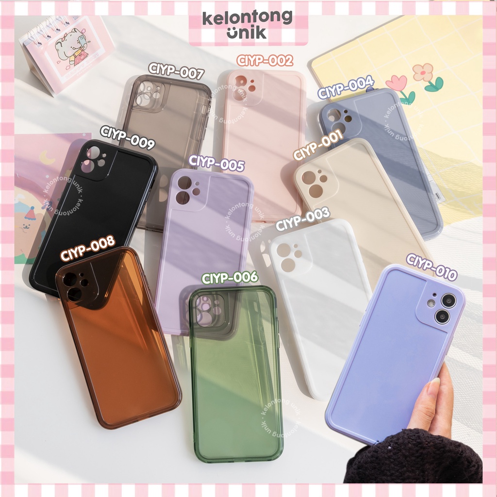 (Seri 3) For iPhone - Glossy Campro Soft Case with Lens Cover