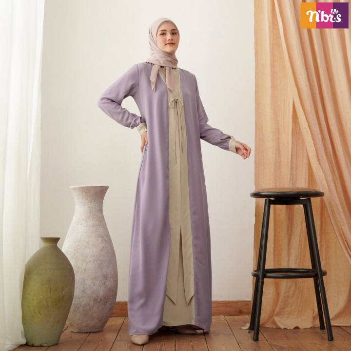 Gamis Nibras Terbaru NB B86 / Gamis Dress Maxy / Fashion Muslim Nibras