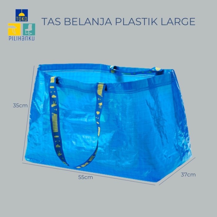 Tas Kantong Plastik Belanja/Shopping/Goodie Bag/ Laundry Bag,Uk Besar