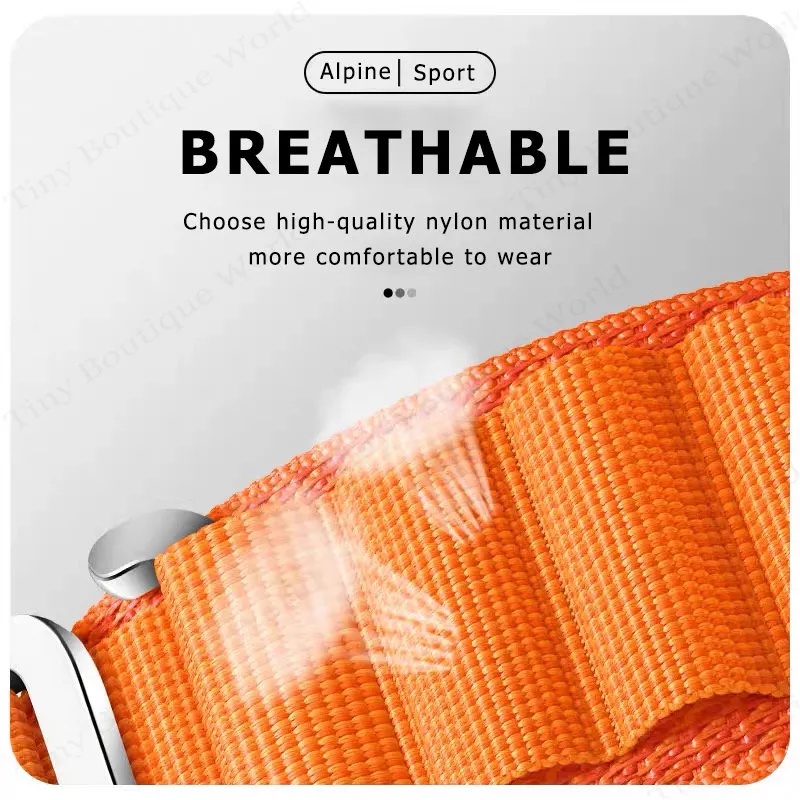 ALPINE Loop Nylon Tali Jam 20mm Strap Tali Samsung Galaxy Watch 4 5 pro ACTIVE 1 2 40MM 44MM