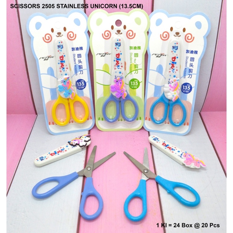 

gunting tutup motif unicorn karet baru