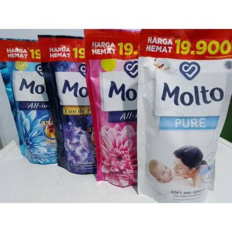 Jual Molto Eau De Parfum 680ml Pure All In 1 Softener Pakaian Shopee Indonesia 9590