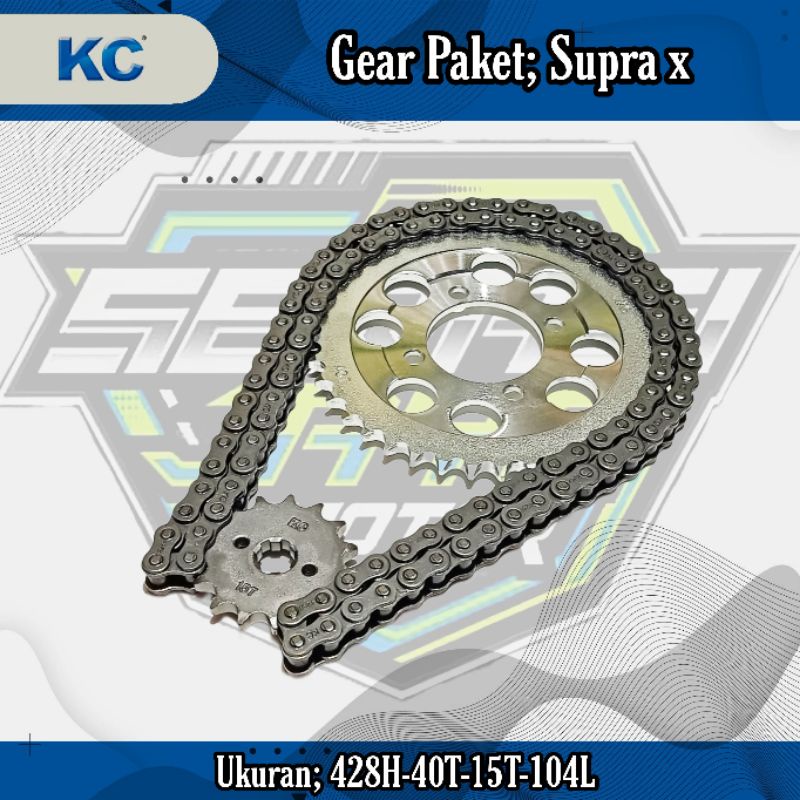 KC GEAR PAKET SUPRA X (428H-40T-15T-104L)