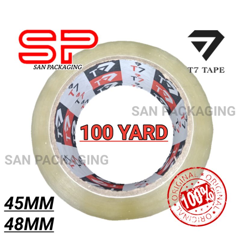 

T7 TAPE - Lakban Bening 45mm x 100 Y / 48mm x 100 Y