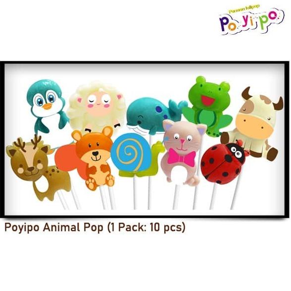 

BISA COD Permen Poyipop Animal Pop (1 Paket: 10 pcs) /PERMEN LUNAK/PERMEN VIRAL/PERMEN MILO/PERMEN YUPI/PERMEN JADUL/PERMEN KARET