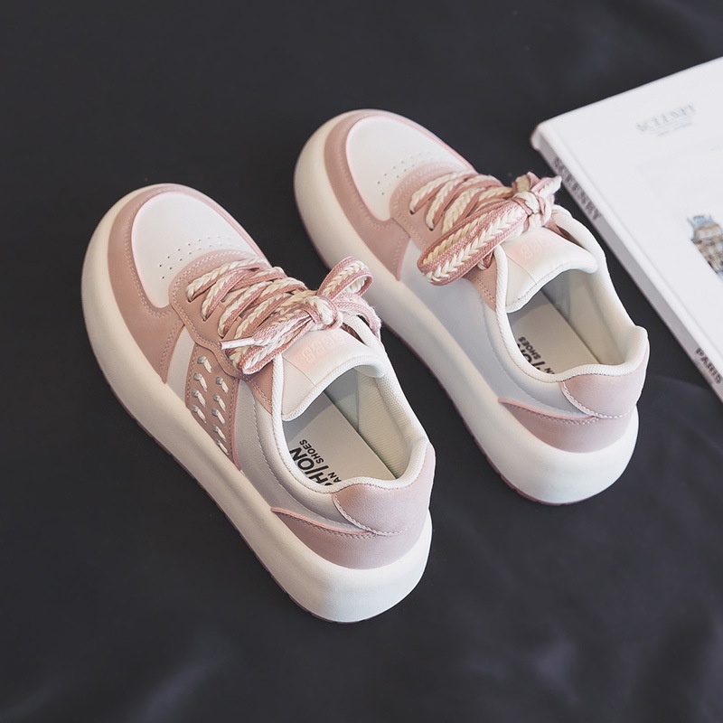 DENDEN Sepatu Tinggi Wanita Sneakers Import