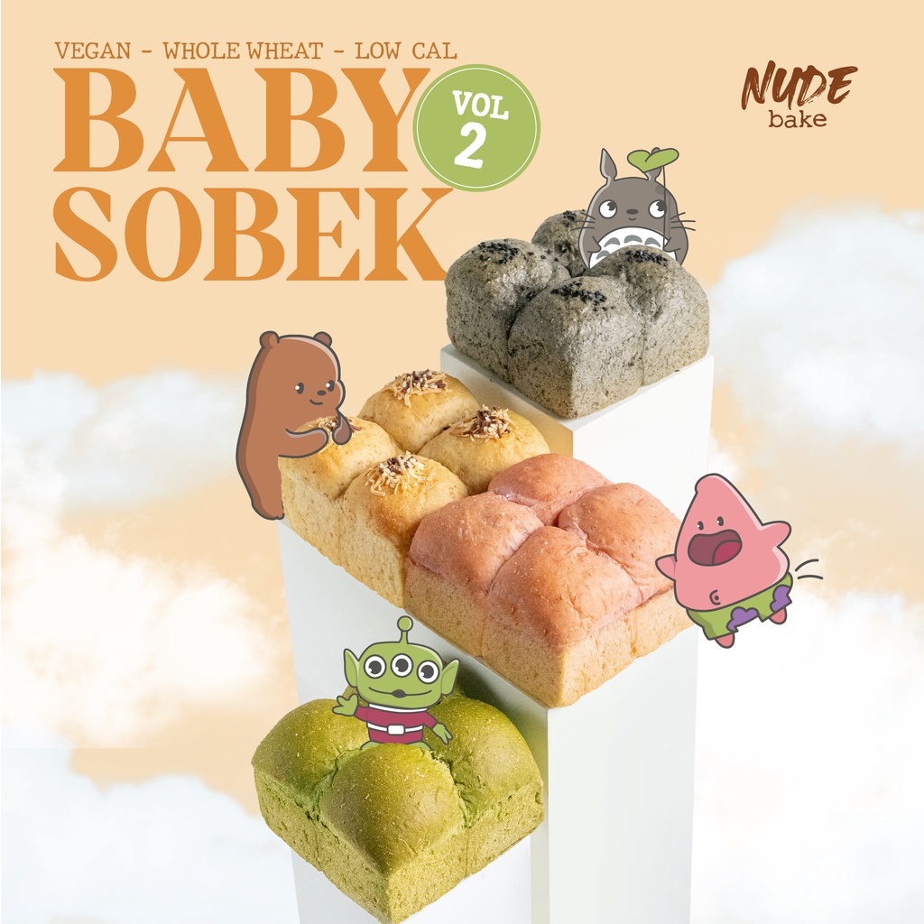 

NUDE Vegan Baby Roti Sobek VOL. 2| Egg Free, Dairy Free, Whole Wheat