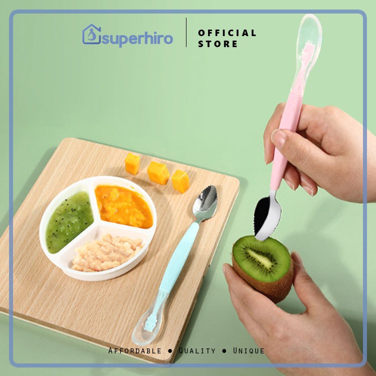 Sendok Buah Bayi Fruit Scraper Spoon Penghalus Makanan Bayi