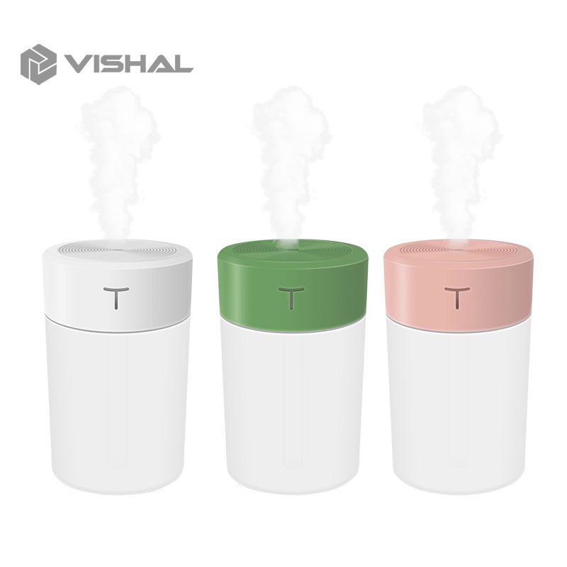 VISHAL Ultrasonic Humidifier Diffuser Air Purifier Pelembab dan Penjernih Udara Humidifer for Aroma LED VS-1834