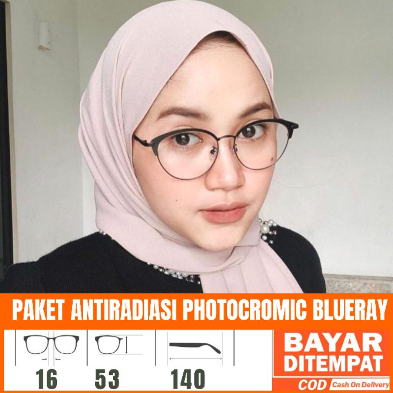 Frame Kacamata 1307, Gratis Lensa Blueray, Kacamata Antiradiasi, Kacamata Baca, Kacamata Korea