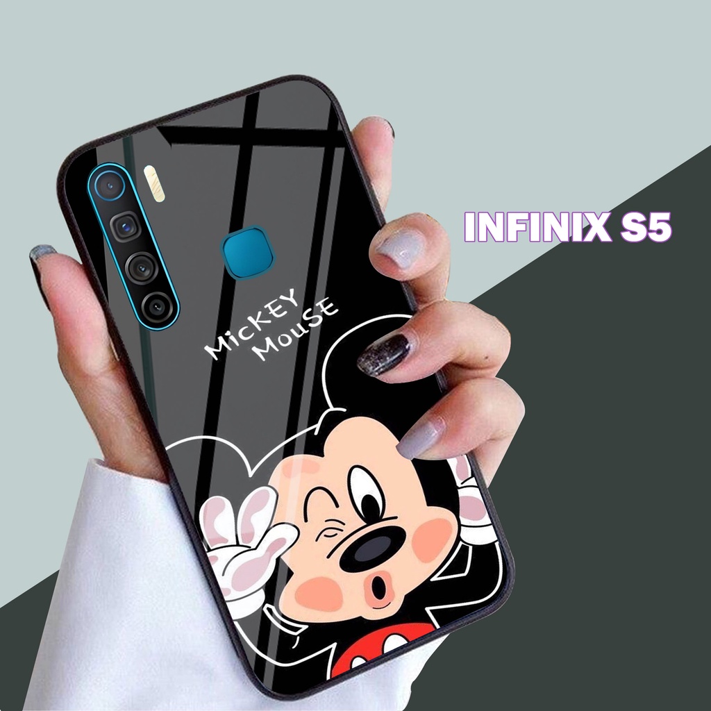 Softcase Glass INFINIX S5 - casing Terbaru handphone - INFINIX S5 - pelindung handphone - INFINIX S5