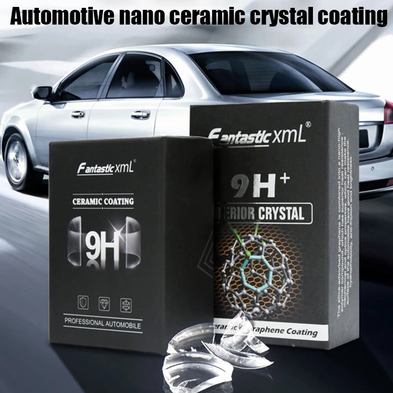 Nano Ceramic Coating/50ml 9H+Ceramic Coating Mobil Crystal Diamond Graphene Coating Scratch Resistance Pengkilap Cat Mobil