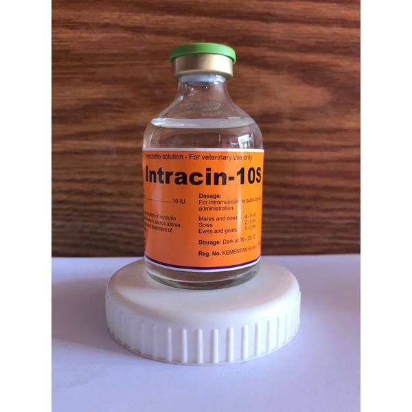 INTRACIN 10S 50ml - Hormon Perangsang Kontraksi Uterus Kelenjar Susu Hewan