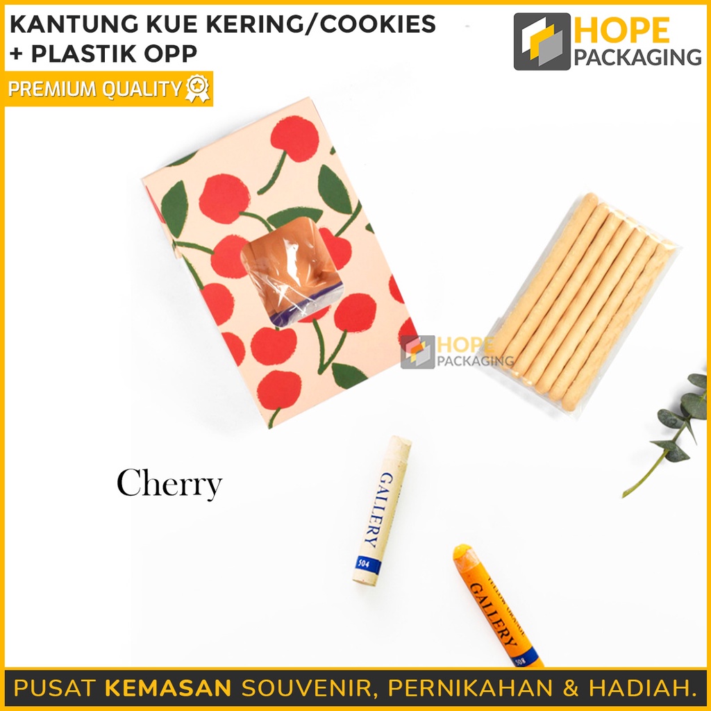 [ ISI 5 PCS ] Kantong kue kering / cookies + plastik opp