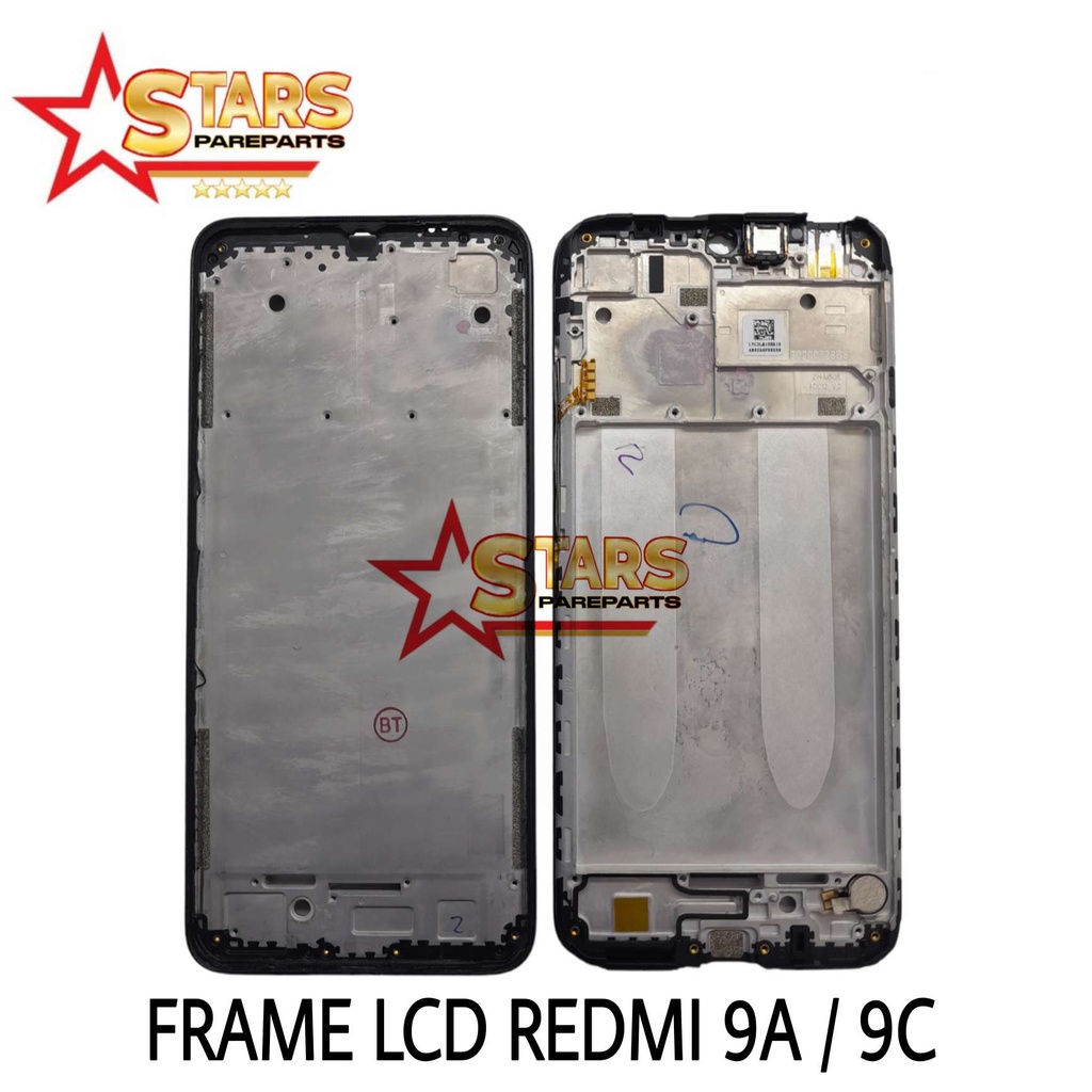 FRAME LCD / TULANGAN LCD / TATAKAN TENGAH LCD / BEZZEL MIDDEL XIAOMI REDMI 9A / 9C ORI COPOTAN MULUS