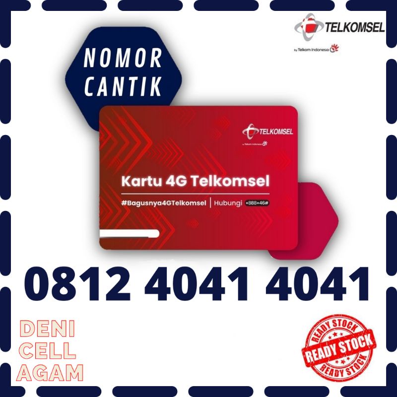 Nomor Cantik Telkomsel Simpati 4041 4041 Double ABCD