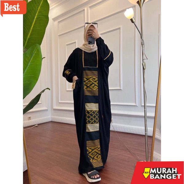 Baju timur tengah terkini- Kaftan twill uniqlo anjanistore kaftan anjani sabila kaftan nadheefastore