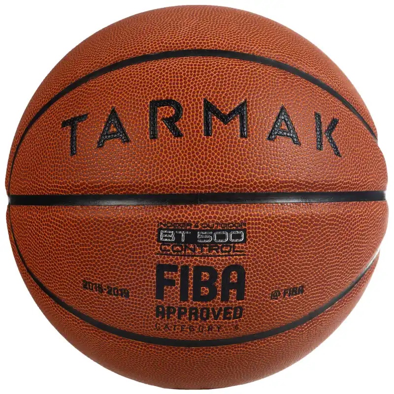 Bola Basket BT500 Tarmak Size 7 Bola Basket Dewasa Standar FIBA Basket Ball Outdoor Indoor