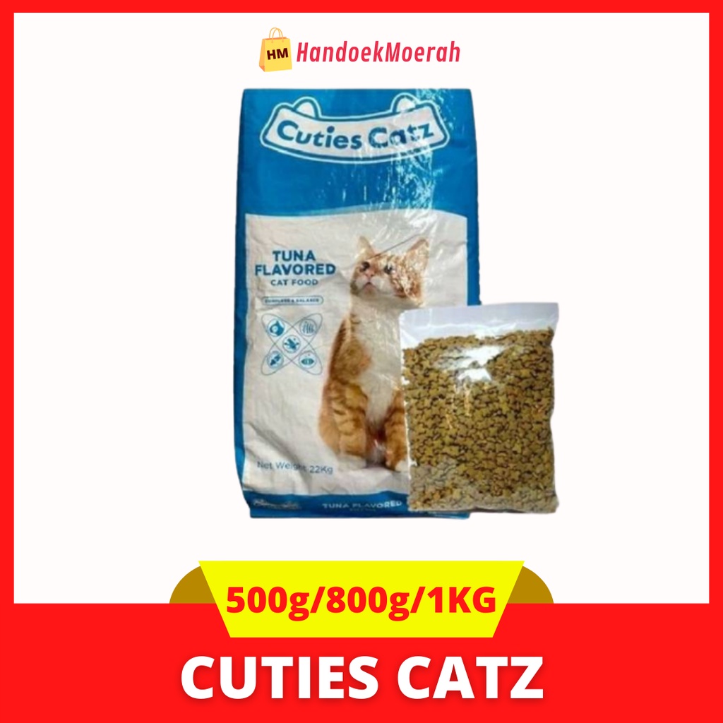 Makanan Kucing Kering CATZ CUTIES Tuna 500 Gram - 800 Gram - 1 KG / Dry Cat Food Murah