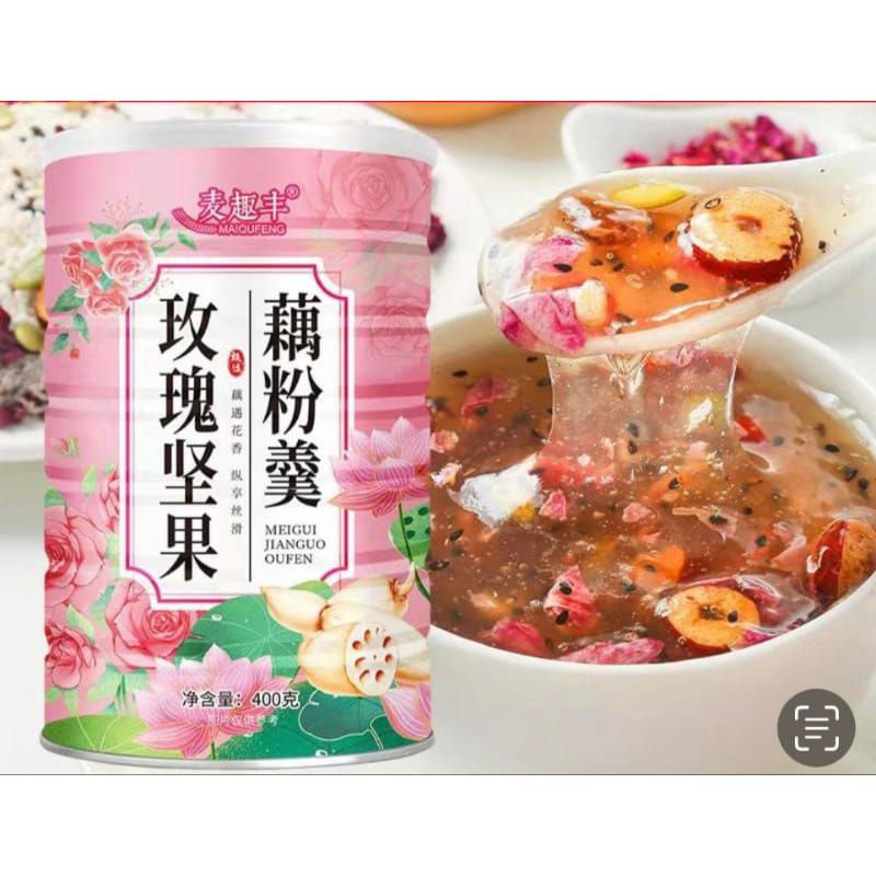 

BUBUK AKAR TERATAI OUFEN LOTUS ROOT POWDER RISE PINK COLLAGEN