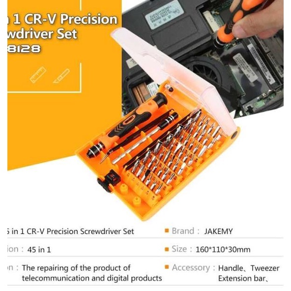 Jakemy 42 in 1 Screwdriver Set Repair Tools - JM-8128