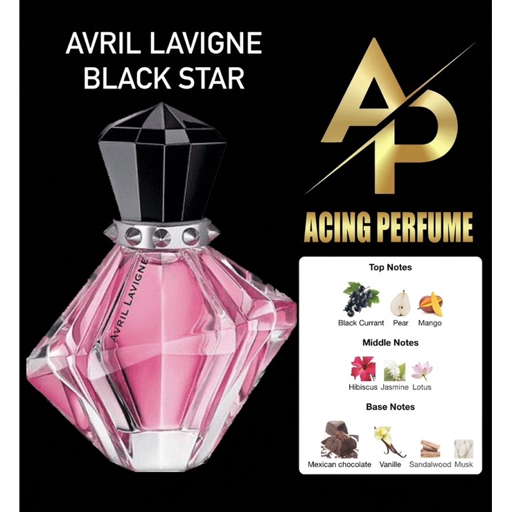 Parfum isi ulang Avril Black Star