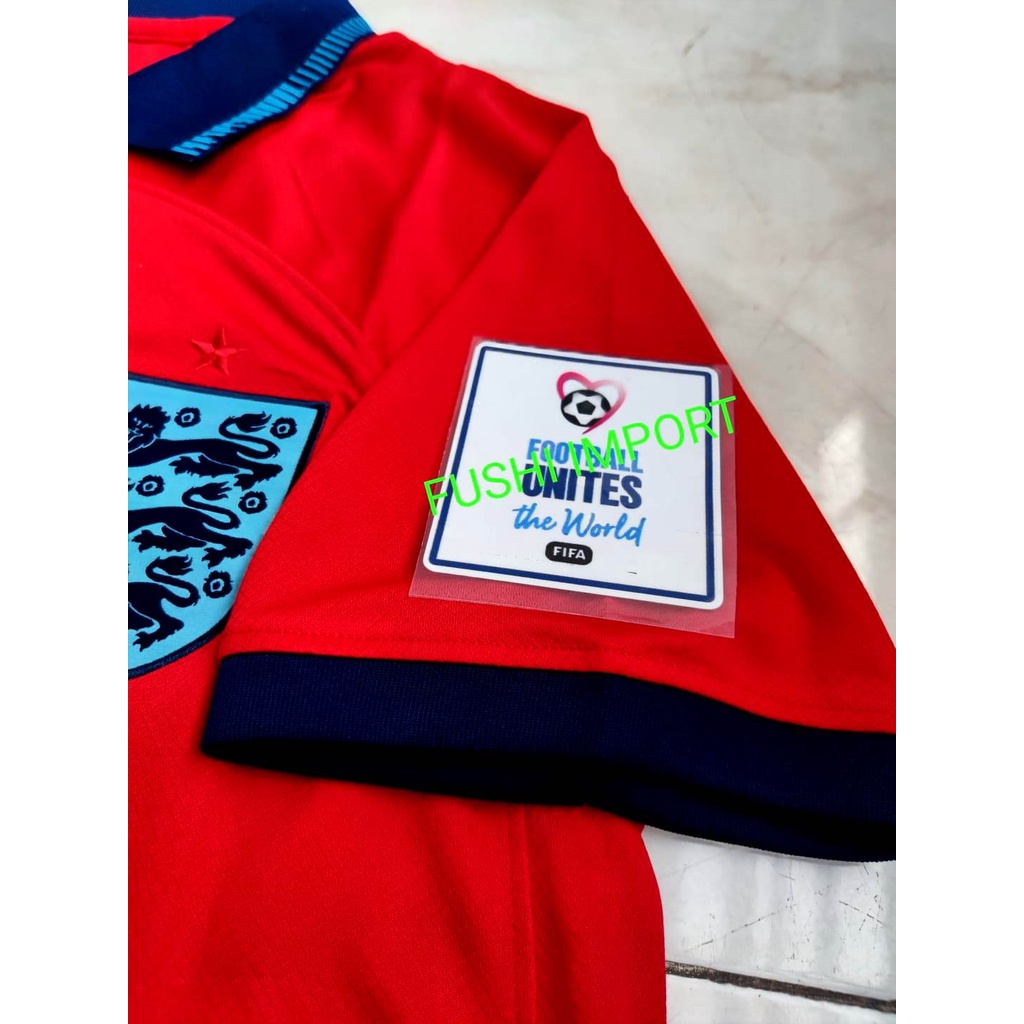 Jersey Baju Bola Inggris Away Full Patch EURO 2022 2024 Grade Ori