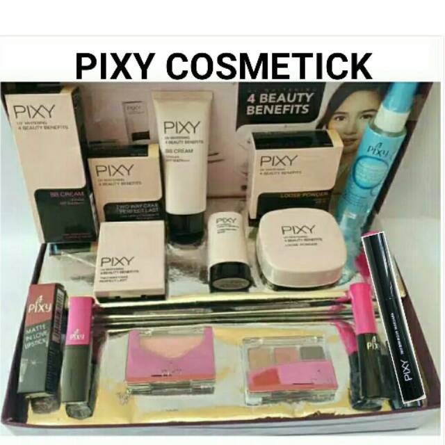 PIXY PAKET (FREE POUCH ) BEAUTY BENEFIT SESERAHAN LENGKAP / PAKET HANTARAN / MAKE UP LENGKAP / AQUA 