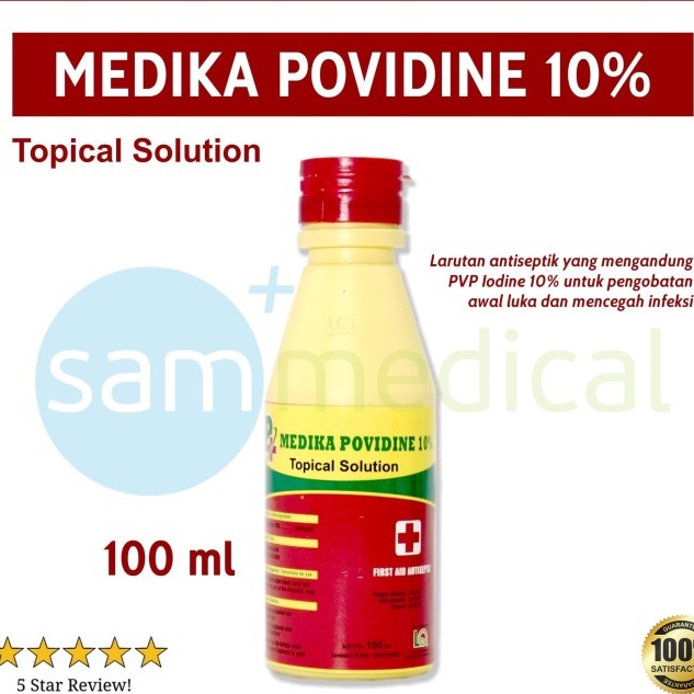 Medika Iodine Povidone atau Povidone Iodine 100ml