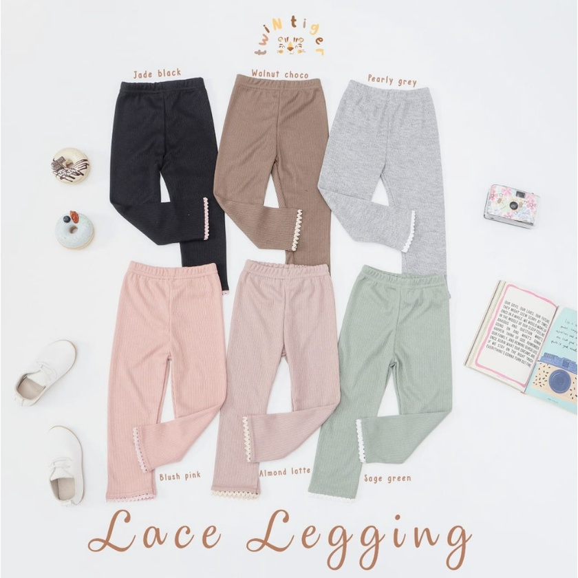 Twin Tiger Lace Legging 6M-3Y Legging Renda Fashion Anak Perempuan CBKS