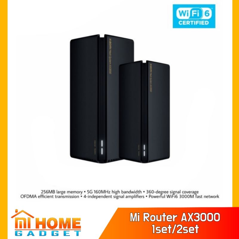 Xiaomi Router AX3000 Mesy System WiFi 6 - Smart Router