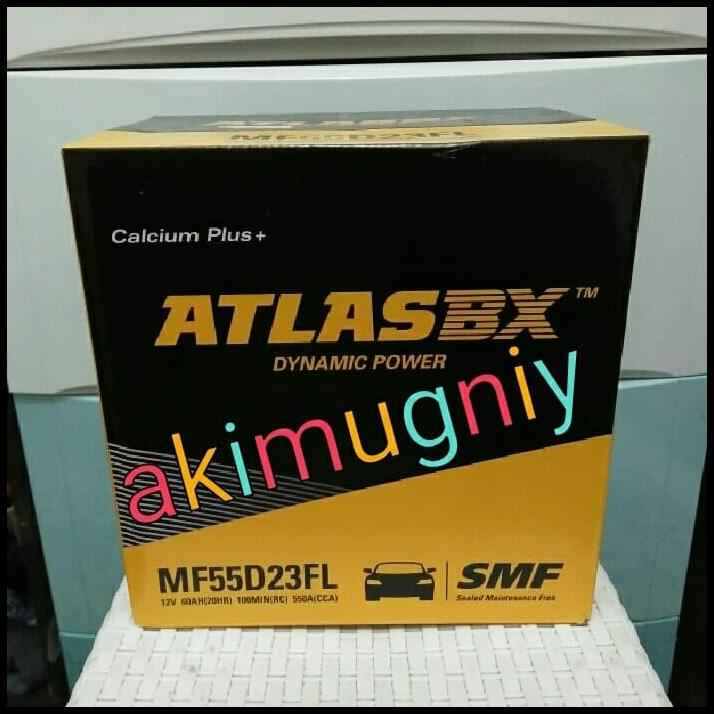 Promo Aki 55D23L Mf Atlas Bx Calcium Plus 12V 60Ah Gs Ns Massiv Yuasa