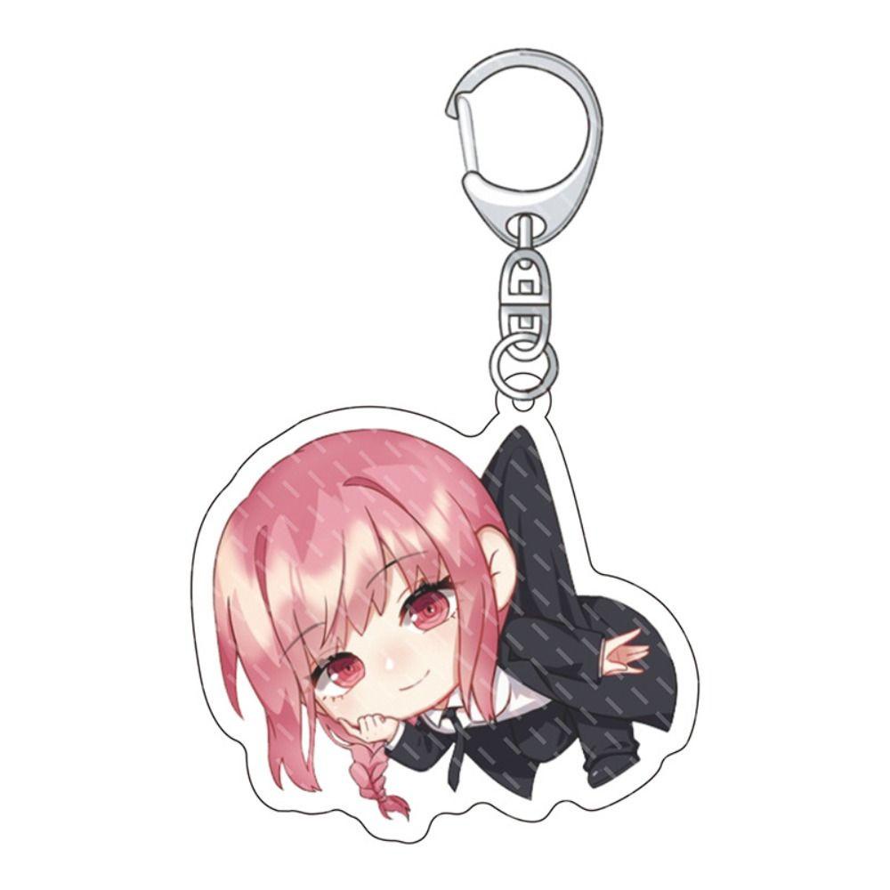 Lanfy Chainsaw Man Gantungan Kunci Koleksi Pernak Pernik Dekorasi Gantungan Kunci Gantungan Kunci Mobil Tempat Perhiasan Ornamen Handbag Charms Acrylic Chainsaw Man Keyring