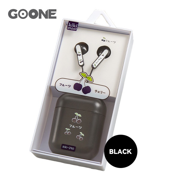 GOONE Earphone Earbuds Kotak TWS Tempat Headset Awet Headset Universal iOS Android Warna Hitam Putih Pink Biru