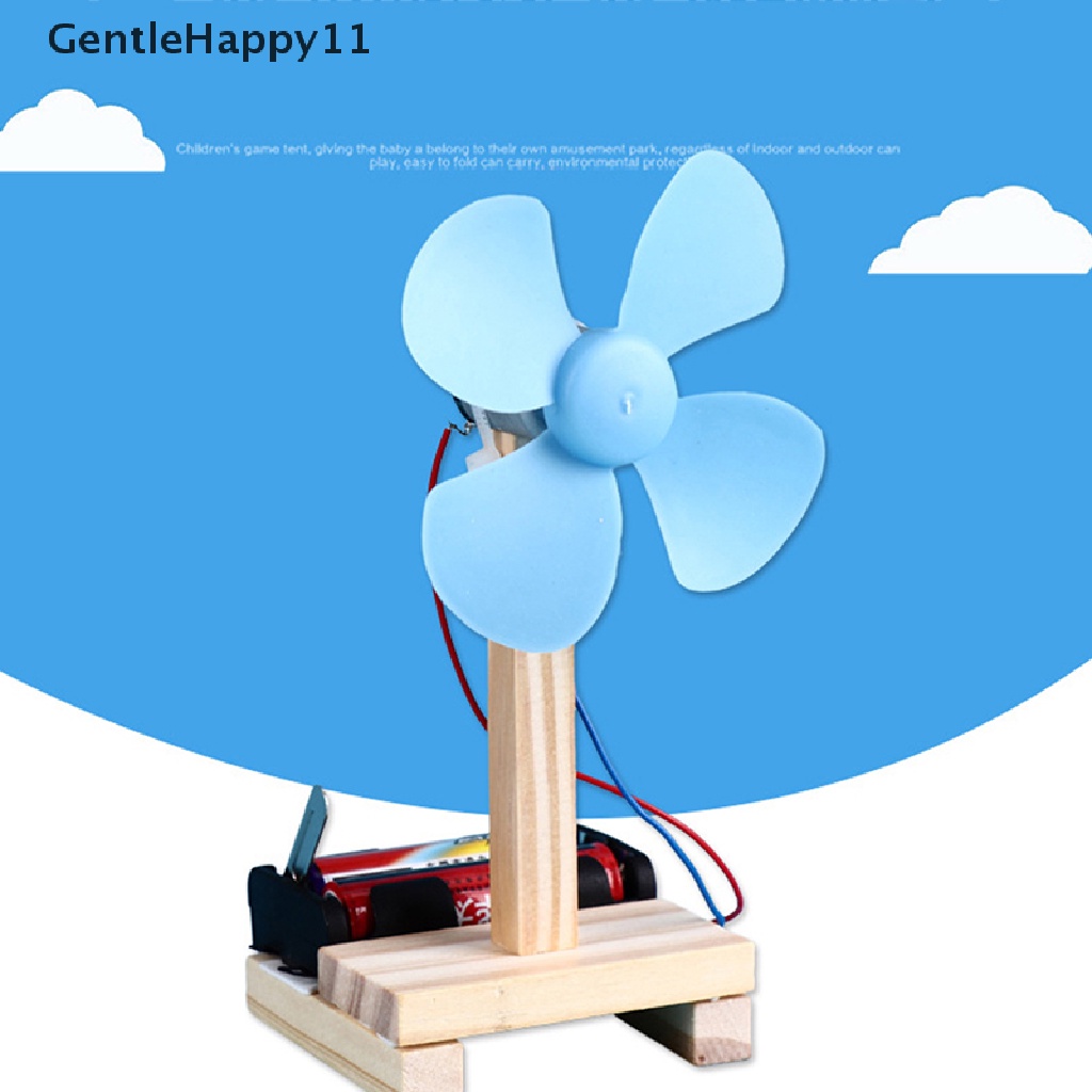 Gentlehappy 1Pc Biru DIY Kipas Angin Listrik Model Eksperimen Sains Fisika Edukasi Dasar id