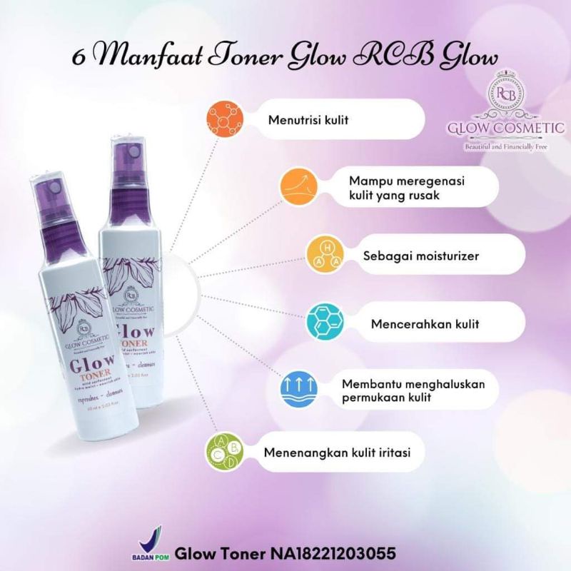 (COD) Terlaris...‼️ Toner Spray Glowing Rcb glow Kemasan Baru Toner Rcb glow Tonner Rcb Glow Bandung