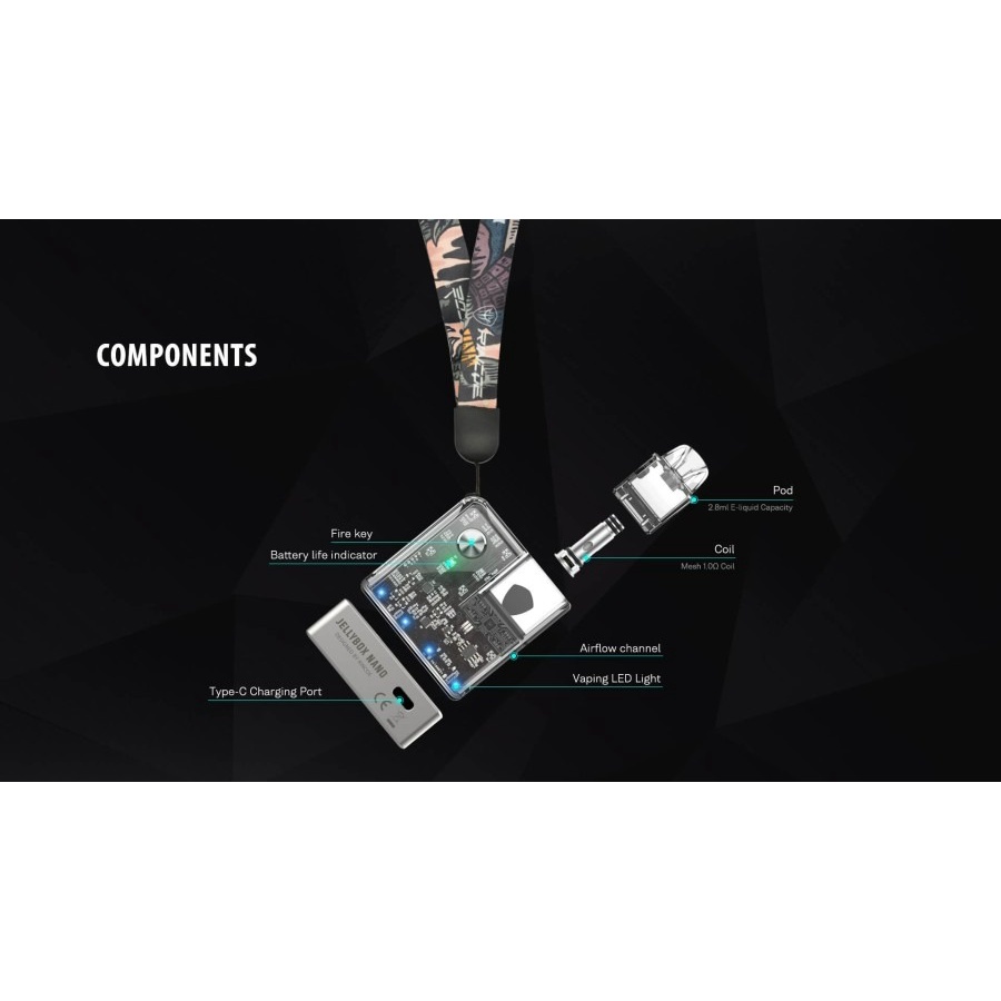 RINCOE JELLY BOX NANO II POD KIT JELLY BOX NANO II AUTHENTIC POD KIT