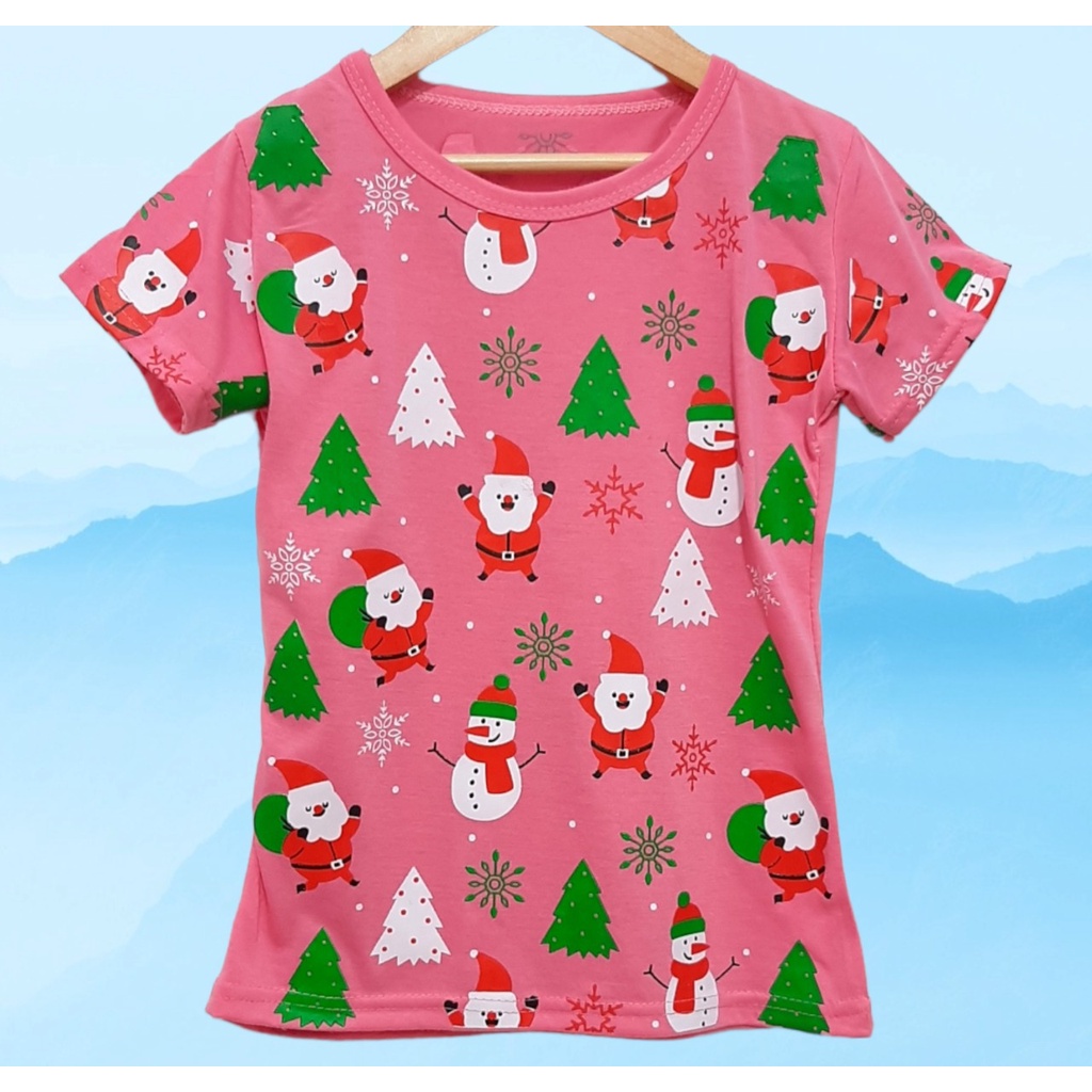 Kaos natal Merry Christmas anak perempuan atau laki laki bisa pake baju oblong anak rohani