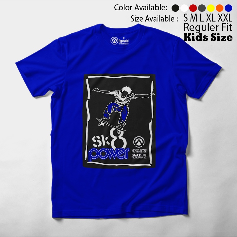 Kaos Anak Distro Agatchi - SK8 / Skate / Skater / Skateboard