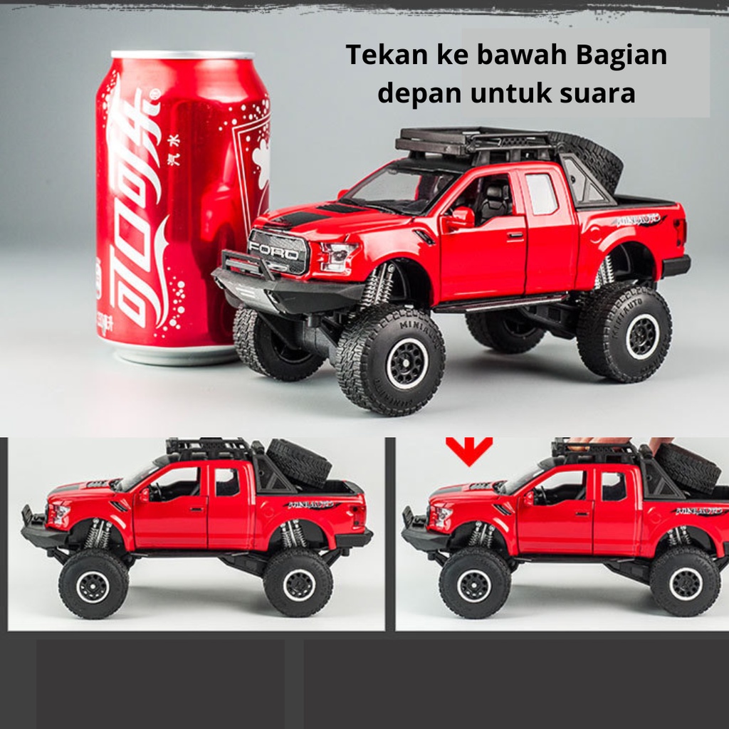 DIECAST MOBIL FORD RAPTOR 150 MINIAUTO ORIGINAL METAL COLLECTION 1:32