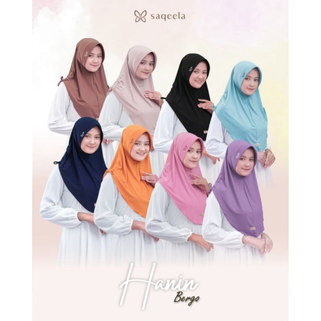 BERGO HANIN ORI SAQEELA HIJAB BERGO PREMIUM SAQEELA HIJAB TERMURAH