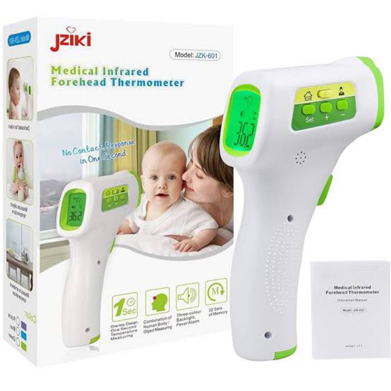 JZIKI medical infrared forehead thermometer cek suhu