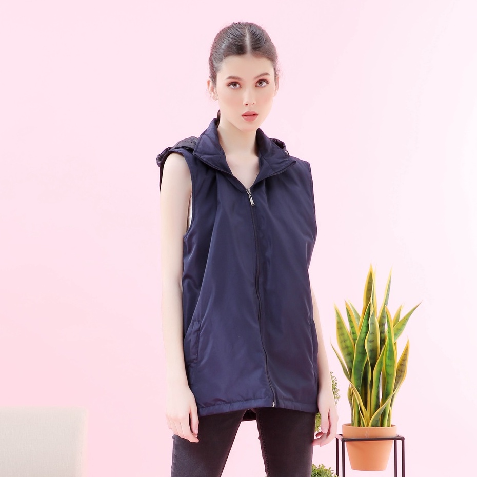 Luaran Baju Wanita Vest Event Carfree day Kasual-JAKI (JAKARTA KOLABORASI)