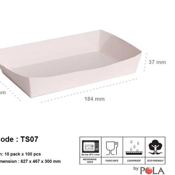 

paper tray murah/ piring kertas murah LARGE ( TS07 ) 100 pcs