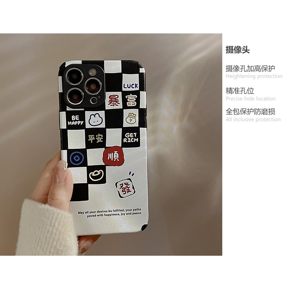 Ins Soft Case Silikon Motif Papan Catur Untuk Iphone 14 7 XS XR 11 12 Mini 13 PRO MAX