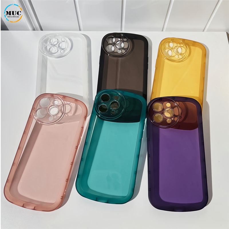 [OP] CASE PELINDUNG HANDPHONE BENTUK OVAL WARNA MACARON UNTUK TYPE OPPO A11K  A16K/A16E  A5S A15S A5
