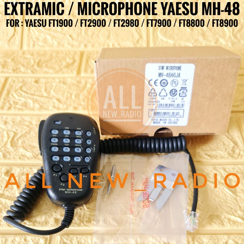 EXTRAMIC RADIO RIG YAESU FT2980 FT2900 MH 48 / PTT MIC RIG YAESU FT7900 FT8900 MH-48 HAND MIC RIG YA