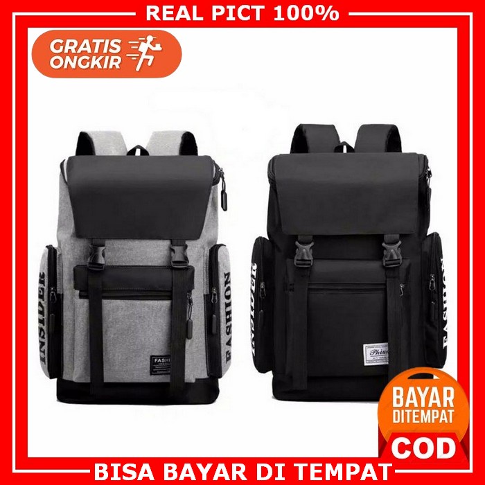 Tas Ransel Pria Import  Korea Wanita Laptop Remaja Kuliah Sekolah Anak Tas Ransel Pria Tas Laptop Ta
