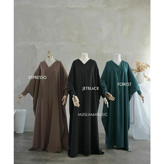 ZALINA ABAYA JETBLACK by Muslimah Basic