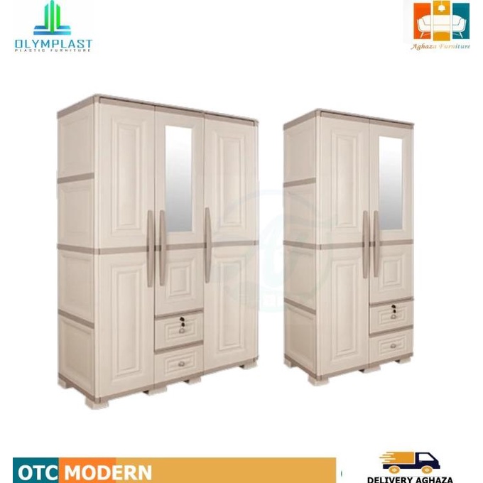

Lemari Pakain Plastik 3 pintu Olymplast/ OTC 3PL Modern Gantung stock ready